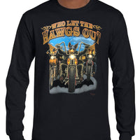 Who Let The Hawgs Out Longsleeve T-Shirt (Black)