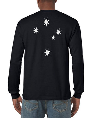 Southern Cross Longsleeve T-Shirt (Double-Sided, Regular and Big Sizes)
