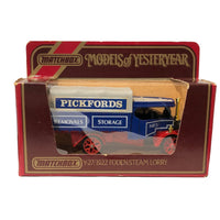 Vintage Matchbox Models of Yesteryear Y-27 1922 Foden Steam Lorry (Pickfords) In Box