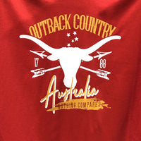 Outback Country Australia T-Shirt (Red) - Size 8XL Only
