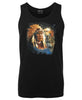 Native American Indian Animals Mens Singlet (Black - Regular & Big Mens Sizes up to 6XL)