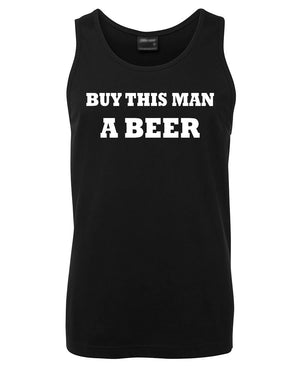 Buy This Man a Beer Mens Singlet (Black)