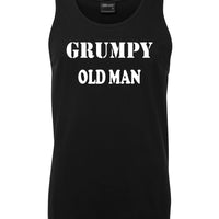 Grumpy Old Man Mens Singlet (Black - Regular & Big Mens Sizes up to 6XL)