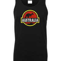 Roo Park Mens Singlet (Black)