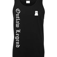 Ned Kelly Outlaw Legend Mens Singlet (Black)