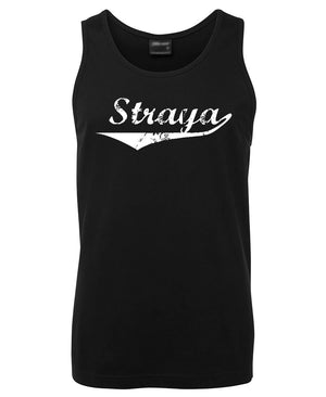 Straya Mens Singlet (Black)