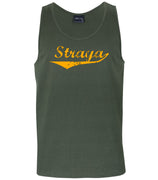 Straya Mens Singlet (Khaki Green & Gold)