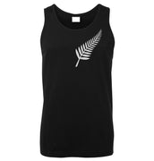 Silver Fern NZ Mens Singlet (Black)