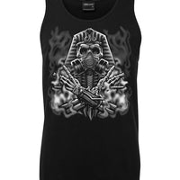 Egyptian Skull Mens Singlet (Black)