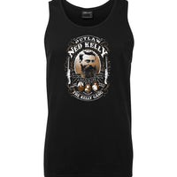 Ned Kelly Outlaw Gang Mens Singlet (Black)