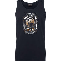 Ned Kelly Outlaw Gang Mens Singlet (Navy)