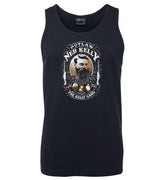 Ned Kelly Outlaw Gang Mens Singlet (Navy)