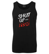 Shut Up & Fish Mens Singlet (Black)