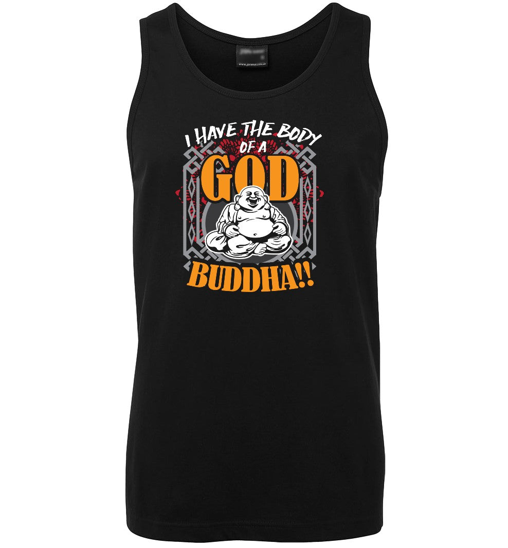 I Have the Body of God.. Buddha! Mens Singlet (Black)