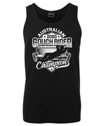 Australian Couch Rider Champion 2020 Mens Singlet (Black)