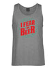 Aussie Beer Drinkers I Fear No Beer Mens Singlet (Grey) - Big Sizes