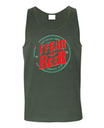 I Fear No Beer Mens Singlet (Khaki)