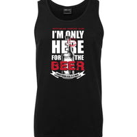 Only Here for the Beer Mens Singlet (Black)