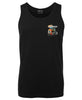 Hot Rod Roadster Small Logo Mens Singlet (Black)
