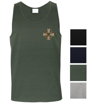 Celtic Cross Left Chest Logo Mens Singlet (Colour Choices)