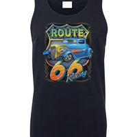 Route 66 Racing Mens Singlet (Navy)