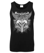 Revolution Skulls Mens Singlet (Black)