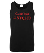 Cute But Psycho Mens Singlet (Black)