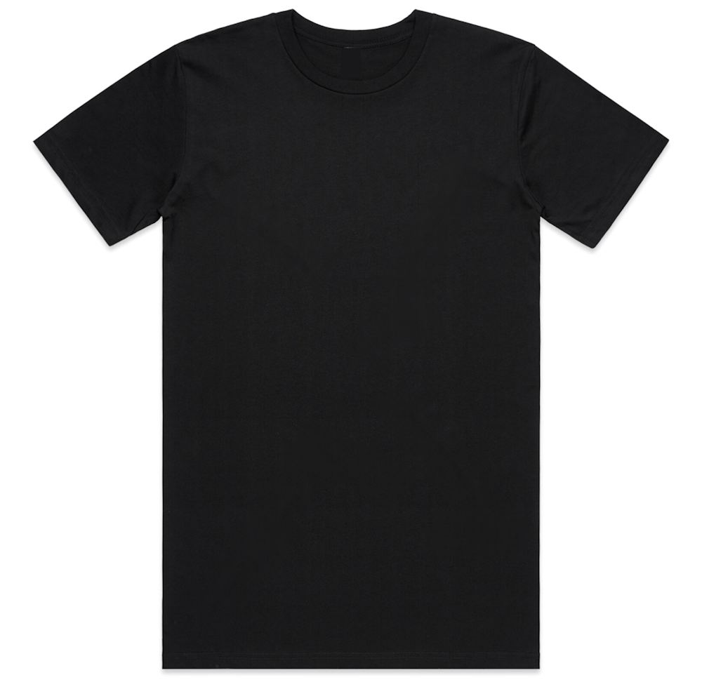 Mens plain black tee online